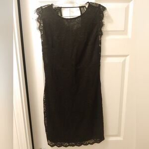 H&M Black Lace Dress Size 10